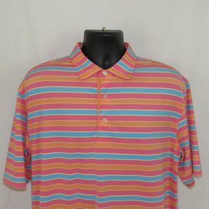 Peter Millar Summer Comfort Polo/Golf Shirt -- Mens Size Large